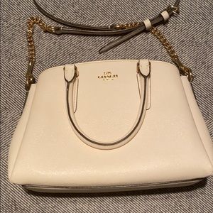 Coach Off-white Crossbody 3-compartment Purse